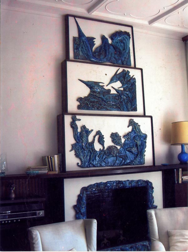 Camino Pannelli ceramica pesci del XX Secolo , Stile Design Vintage, Art Decò - Robertaebasta® Art Gallery opere d’arte esclusive.